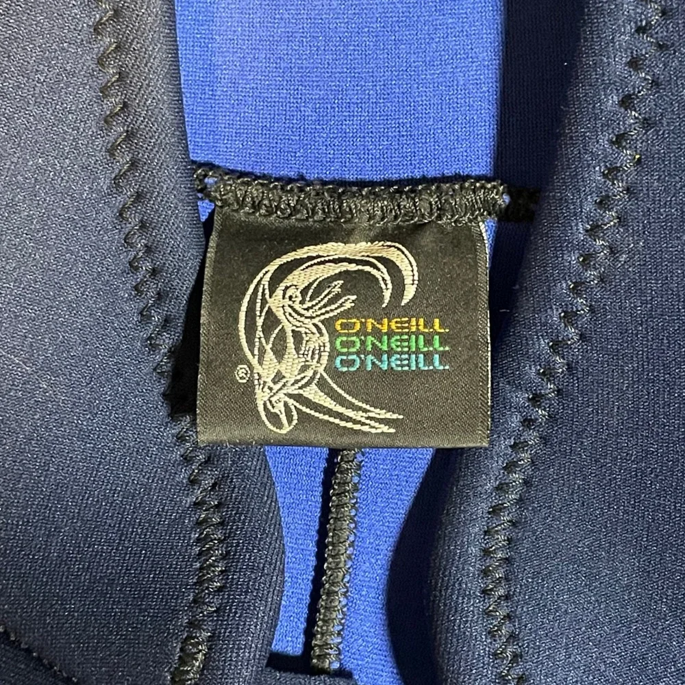 O'Neill Shorty Wetsuit Men's XXL Blue Navy Zip Vintage Surf Paddleboard Made USA